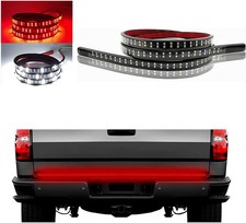 47 Inch Double Row LED Tailgate Light Bar, LED Flexible Strip with Red Running B