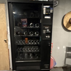 Commercial Snack Vending Machine Black Glass Front Coin/Bill Acceptor Keypad