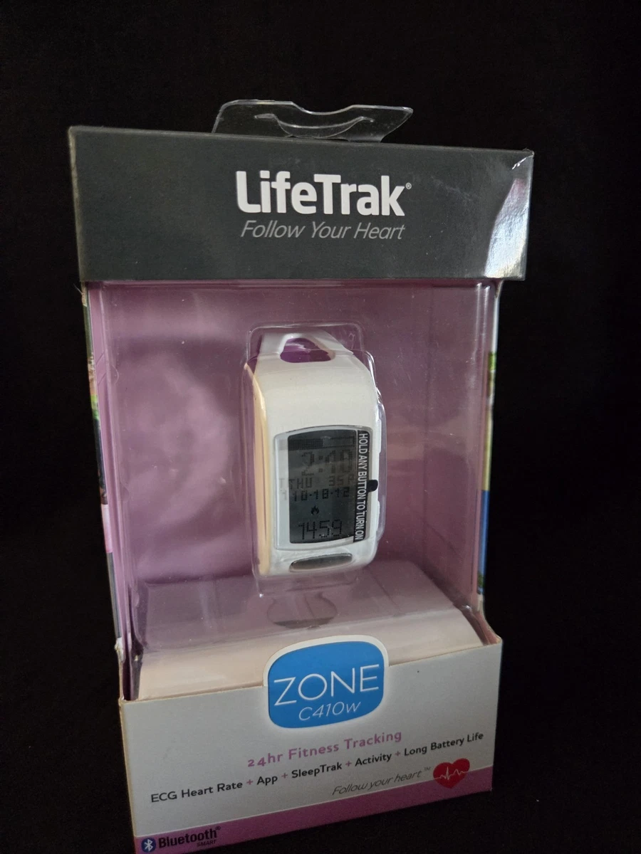Lifetrak Zone C410 Fitness Monitor White/Purple Reversible Strap