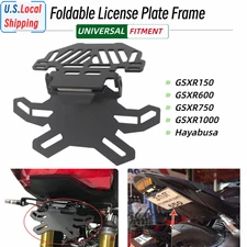 Foldable License Plate Holder Mount For Suzuki GSX-R 600 750 GSX-R1000 Hayabusa