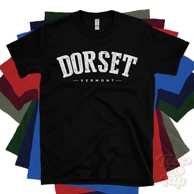DORSET VERMONT T-SHIRT Manchester Center Bennington USA Retro Uni-Stil Geschenk