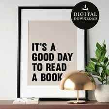 Digital Download Print | Printable Wall Art | Library Decor