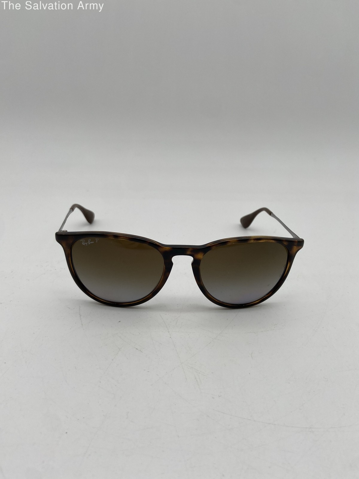 Ray-Ban Women's Erika RB4171 Havana Polarized Cat Eye Sunglasses with COA