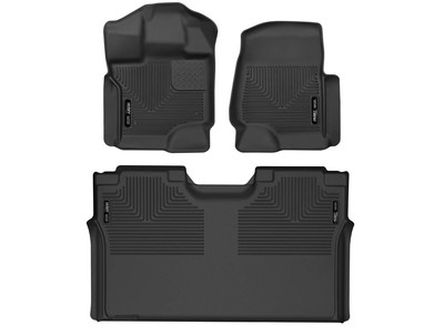 Husky WeatherBeater Frt/2nd Mats 3p Fit 15-26 F150,21-26 Raptor,22-25 Lghtng Blk