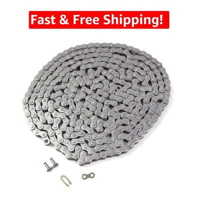 Durable 10ft High Carbon Steel Go-Kart Chain with Master Link for Mini Bikes