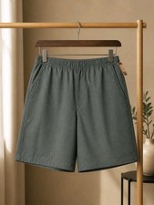 DSG Olive Green Elastic-Waist Kids Shorts