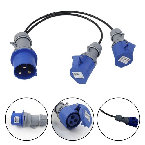 32A To 16A Splitter Dual 16A Socket Splitter Efficient Power Distribution - Picture 2 of 9