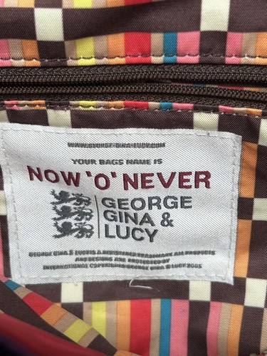 George, Gina & Lucy, Tasche, NEU! Rot-Violett, ca. 40 × 40 cm - Bild 3 von 19