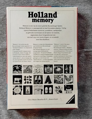 Vintage 1976 Holland Memory Game Ravensburger West Germany