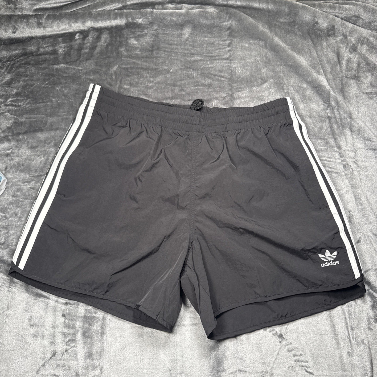 Adidas Originals Sprinter Trefoil Shorts Mens Size Xl   #Hs2069 Black White Nwt