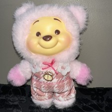 DISNEY WINNIE THE POOH TOPTOY CANDY BEAR SERIES KEYCHAIN BEAR PLUSH PINK PEACH