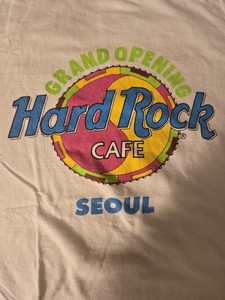Hard Rock Cafe Seoul Korea Closed Shirt Mens Large Grand Opening 