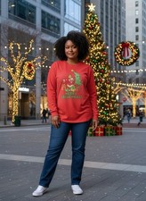 Dr Seuss The Grinch 'MERRY GRINCHMAS " Pajama Top Size 2XL Long Sleeve Red NWT