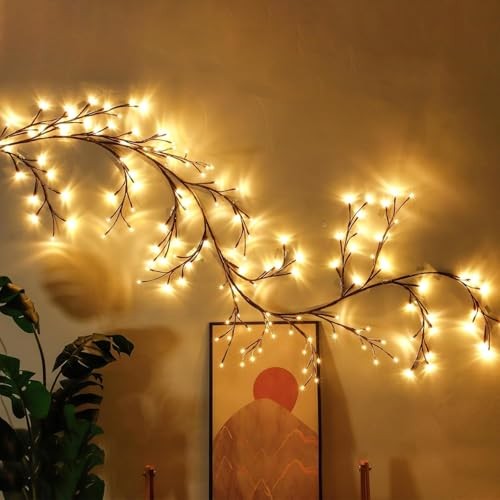 Arbres guirlande lumineuse LED arbre lumineux intérieur pour design mural moderne