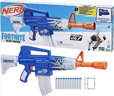 Nerf Fortnite Blue Shock Blaster - Der motorisierte Nerf Fortnite Blue Shock
