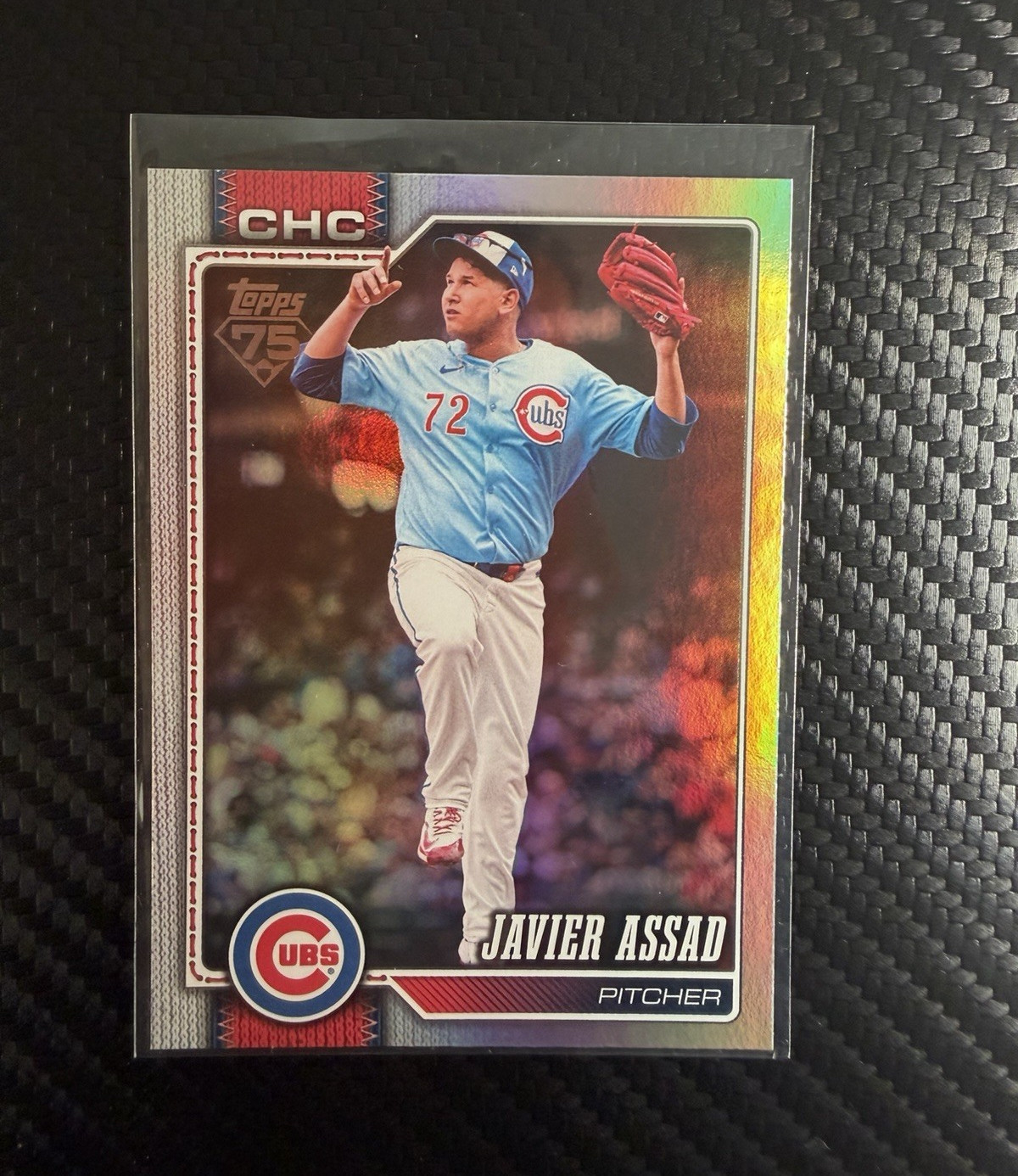 Topps 2026 Series 2 Rainbow Foil #535 Javier Assad Chicago Cubs Baseball Card