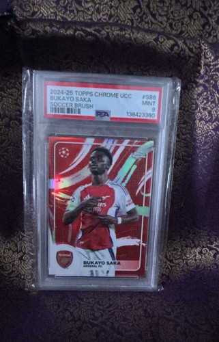 2024-25 Topps Chrome Uefa Club Competitions - Soccer Brush Bukayo Saka #SB-6