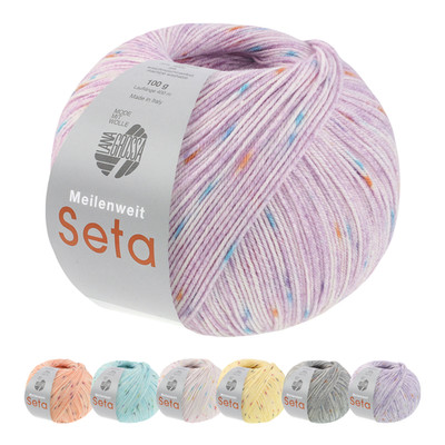 Lana Grossa MEILENWEIT 100 g SETA BORNEO 4-fach Merino-Sockenwolle 420 m