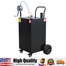 45 Gallon Fuel Caddy, Portable Gas Diesel Storage Tank with Manual Pump