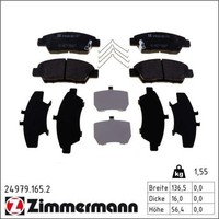 Zimmermann 24979.165.2 Bremsbelagsatz FüR Honda Insight Jazz GE GG GP ZA GK ZE