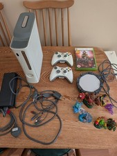 Xbox 360 Bundle, Console, Two Controllers, Games, Skylanders, Portal Of Power