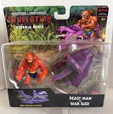 Masters of the Universe MOTU Revelations Eternia Minis Beast Man And War Sled