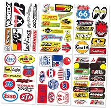 Cars Motor Drag Racing Lot 6 Vinyl Graphic Decals Stickers D6095