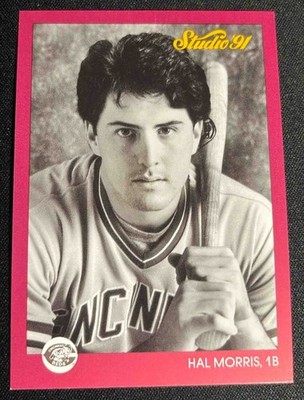 1991 Leaf Studio Hal Morris #168 Reds