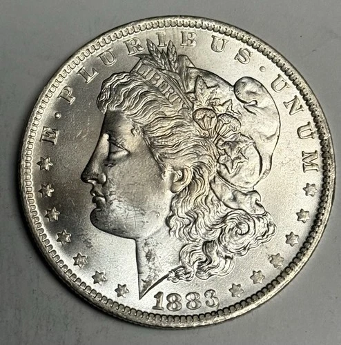 GEM BU 1883-O Morgan Silver Dollar (Blast White, All Original), U.S. $1 Coin