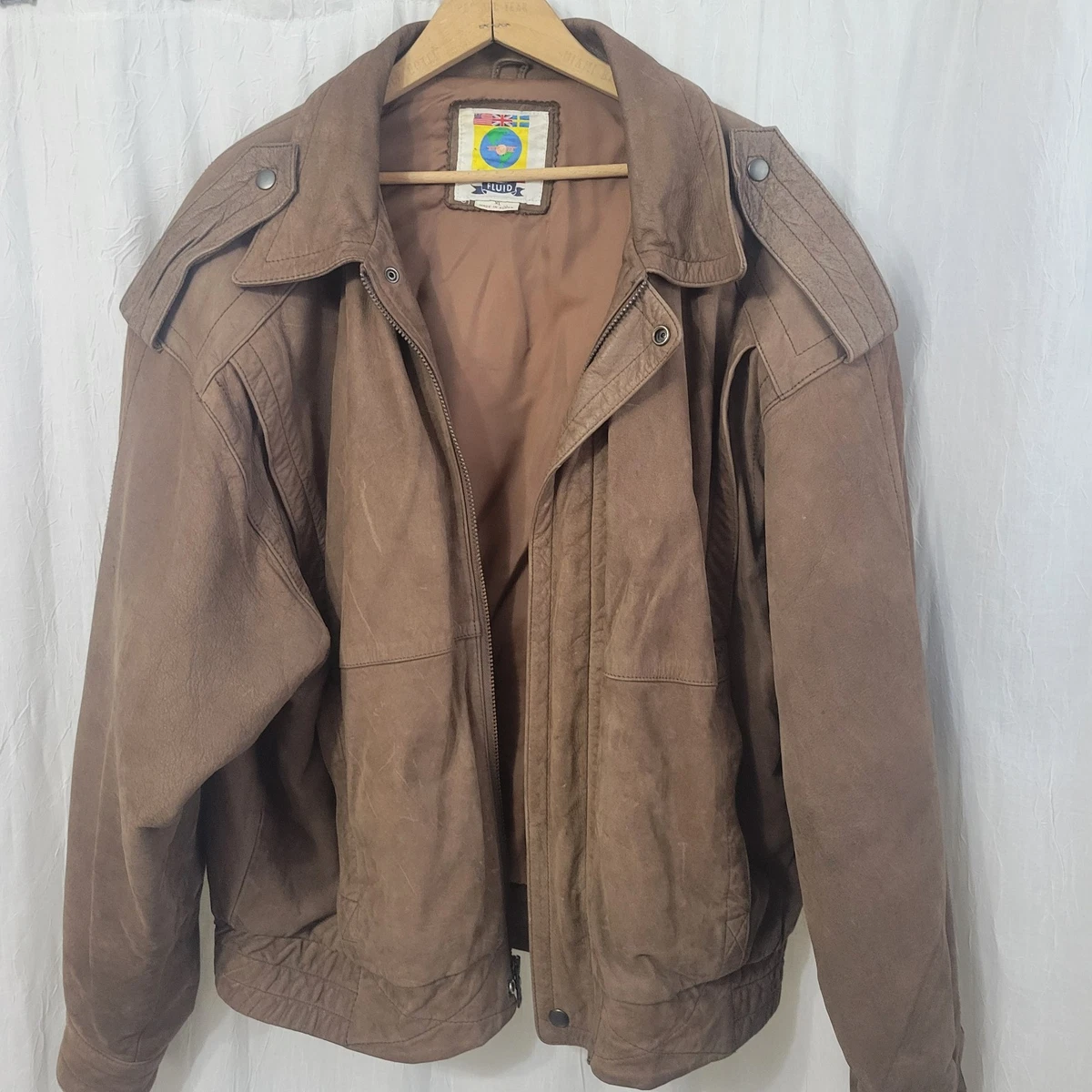 Bomber/Harrington Leather 1980s Vintage Outerwear Coats & Jackets