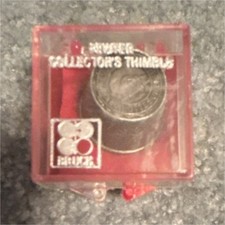 Monticello Pewter Collector's Thimble Charlottesville VA with Box Brand  New