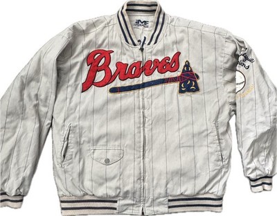 Vintage Atlanta Braves Jacket Mirage 1991 National League Champions MLB Bomber L