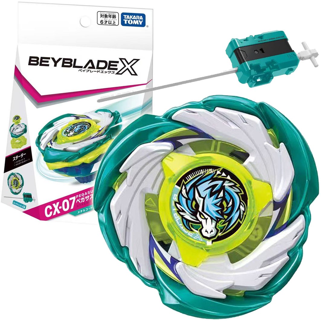 TAKARA TOMY Pegasus Blast ATr Burst Beyblade X Starter Launcher