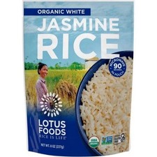 Riz Blanc Jasmin Bio À Réchauffer En Sachet 8 Oz