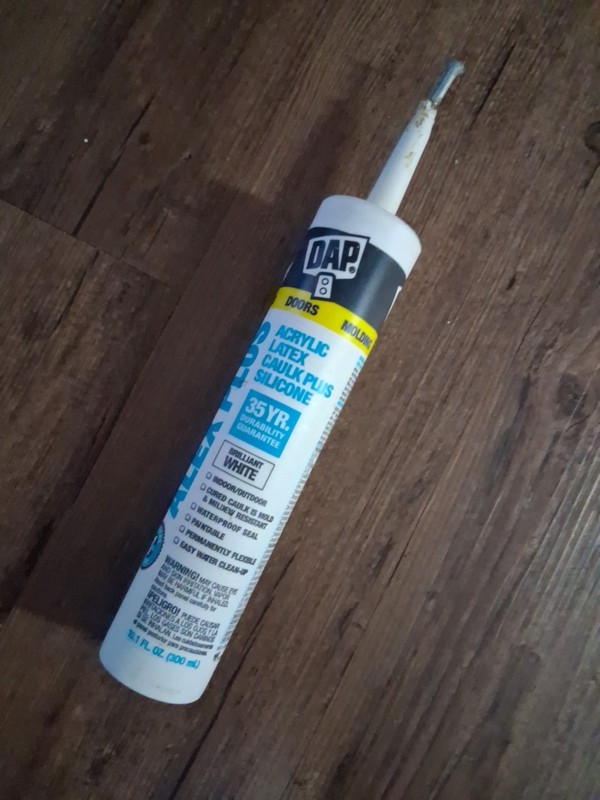 DAP Alex Plus Acrylic Latex Caulk, White, 10.1 Oz (7079818152) Oz, White