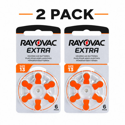 12x Rayovac Extra Advanced 13 Hörgerätebatterien PR48 DA13 Zink Luft