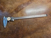 Starrett 120 Dial Caliper 0-12 in White Dial +/-0.001 in Accuracy