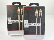 Rocketfish 4ft Stereo Audio Cable RCA Male to Male Gold Plated Home Audio