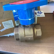 Milwaukee Valve 2-Piece 2" Ball Valve Threaded UPBA-400 STIH 200 Insulator Handl