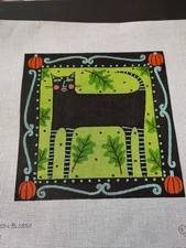 Needlepoint Canvas. Hand Painted. Maggie