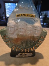 Vintage 1969 Jim Beam Mount Rushmore 11? Decanter Black Hills, SD MT EMPTY!
