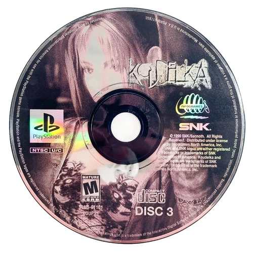 Koudelka PS1 Disc 3 Only Replacement - USED