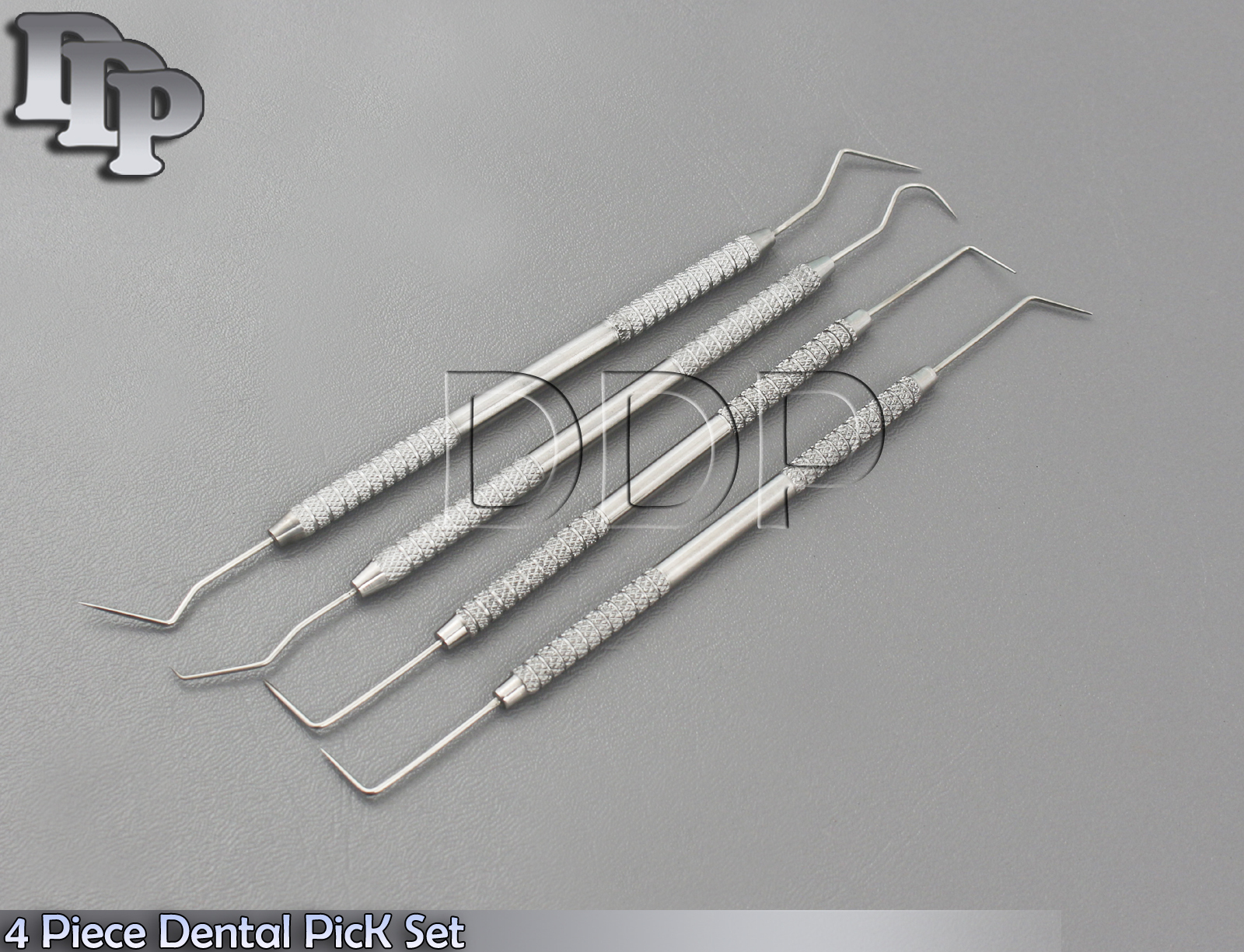 4 PIECE STAINLESS STEEL DENTAL PICK SET EXCELLENT QUALITY eBay