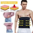 Men's Compression Body Shaper Sports Abdominal Waist Trainer Tucker Tummy Belt