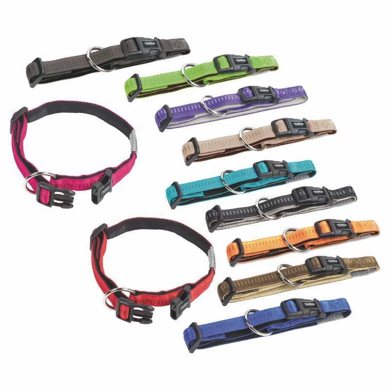 Nobby Halsband SOFT GRIP XS/XS-S/S-M/M-L/L-XL alle Farben - Nylon Hundehalsband