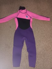 REALON-KIDS WETSUIT-SIZE XXS-PINK/PURPLE- 3MM-FULLSUIT-AGE 2-4-16"-18" WAIST-NEW