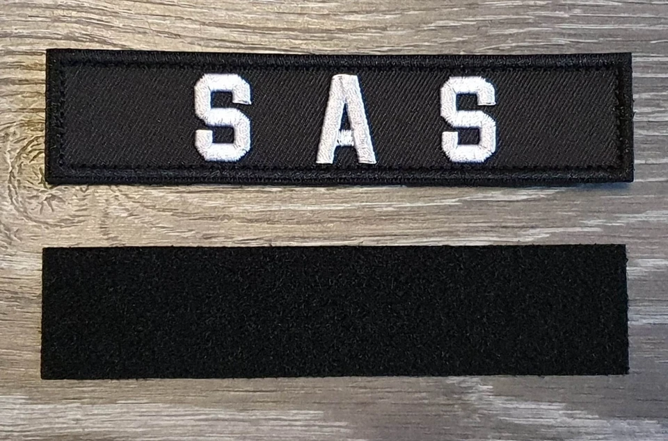 SAS Strip Hook & Loop Patch 14cm x 3cm Tactical Morale Special Forces FREE P&P - Image 2 of 2