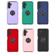 For Samsung Galaxy A15 5G - Hidden Rotatable Ring Kickstand Magnetic Case