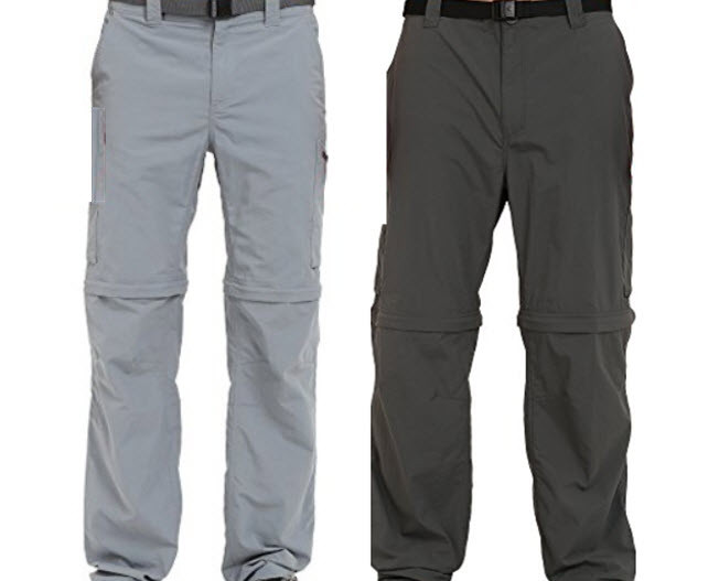 NEW COLUMBIA MEN'S SILVER RIDGE CONVERTIBLE PANTS INSEAM 34