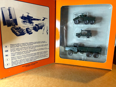 ROCO #384  3 piece U.S. ''Border Patrol'' Set as Pictured Built-up  H.O.  1:87